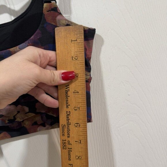 Women’s prAna Luxara L Bra Crop Top Xsmall‎ Xs Multicolor Sports Bra - Picture 4 of 5